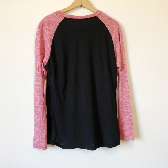 Star Wars Join the Dark Side Raglan Red Black Tee Darth Vader - Picture 3 of 5